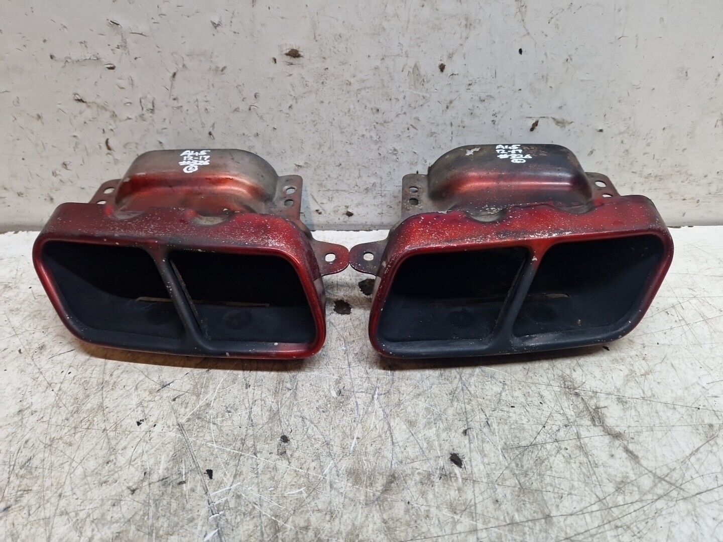 MERCEDES A45 AMG 2013-15 2.0 PETROL REAR DIFFUSER EXHAUST TIPS FLAPS #326
