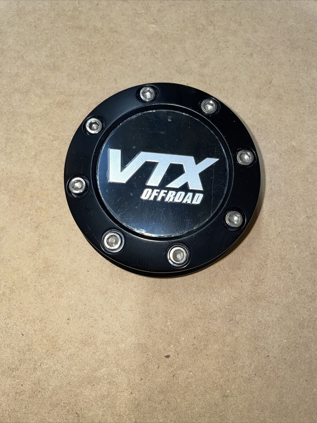 VTX High Profile Wheel Center Cap Gloss Black Snap In C-FM291-1