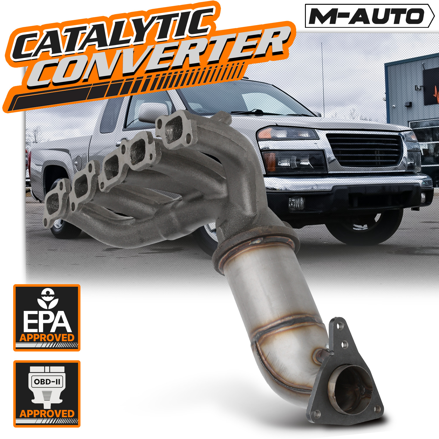 Catalytic Converter Exhaust Header Manifold For 2007-2012 Canyon/Colorado 3.7