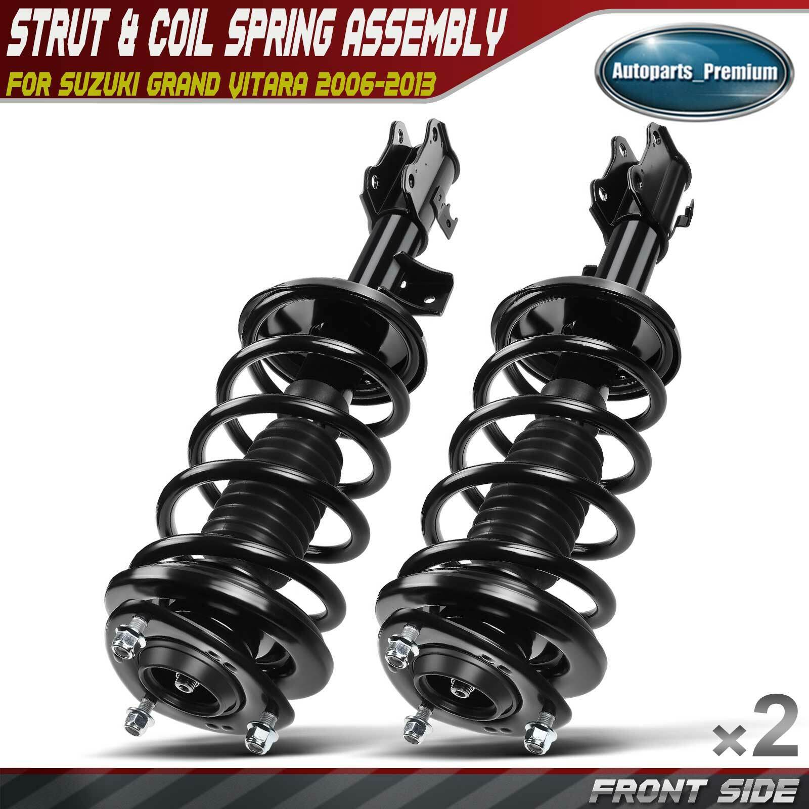 2x Front Complete Strut & Coil Spring Assembly for Suzuki Grand Vitara 2006-2013