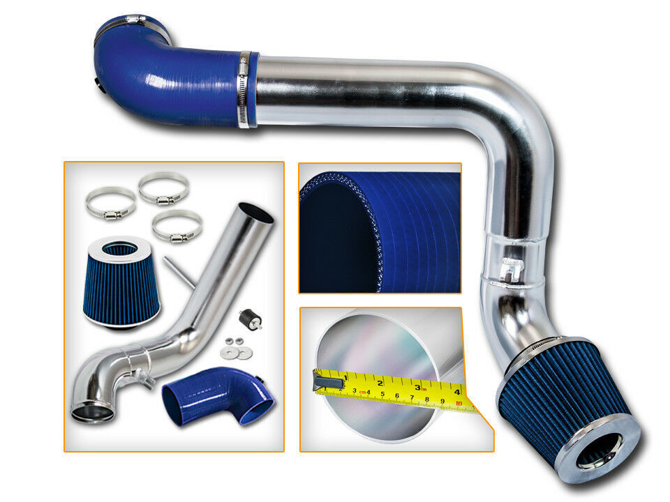 BCP BLUE For 2009-2014 Challenger SRT8 5.7/6.1L V8 Cold Air Intake Kit+Filter