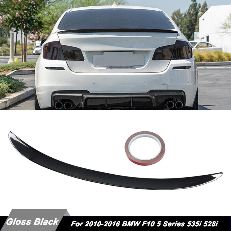 Gloss Black  Rear Spoiler Wing For 10-16 BMW F10 5 Series 535i 528i M5 Trunk Lip