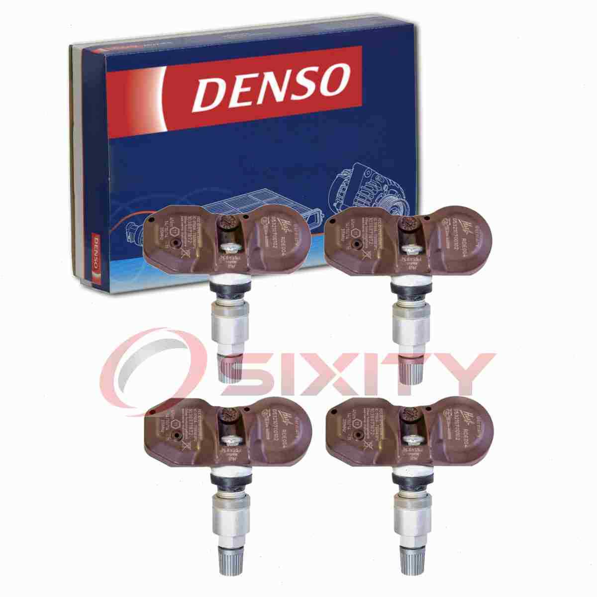 4 pc Denso Tire Pressure Monitoring System Sensors for 1997-2001 BMW 750iL cr