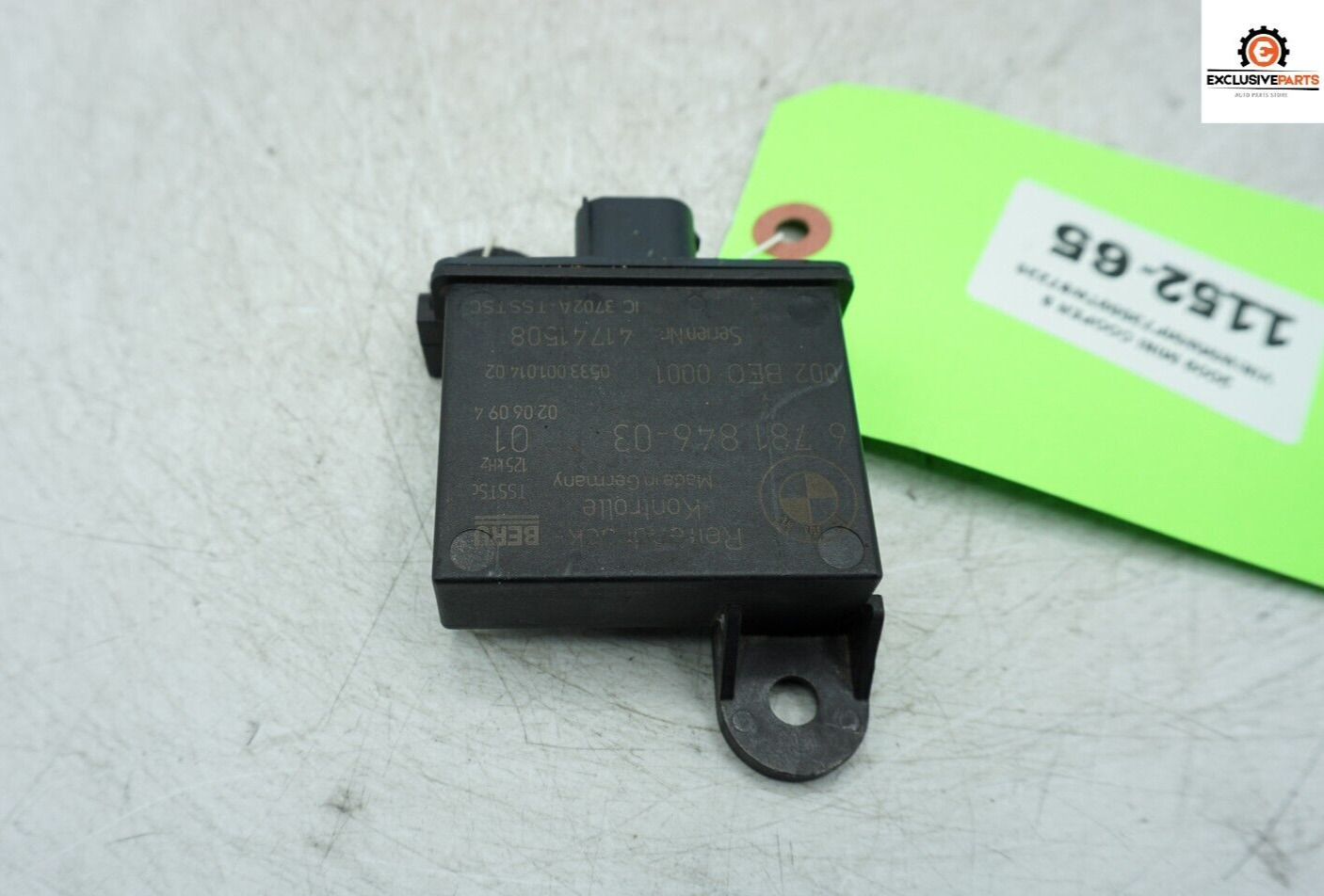 07-15 Mini Cooper S OEM TPMS Tire Pressure Monitor Sensor Module Unit 1152