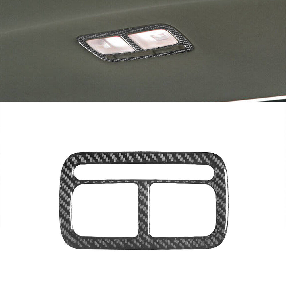For Hyundai Azera 2006-11 Carbon Fiber Rear Reading Light Lamp Panel Cover Trim
