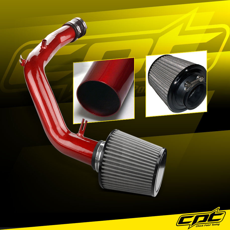 For 01-06 VW Golf GTI 1.8T 1.8L 4cyl Red Cold Air Intake +Stainless Steel Filter