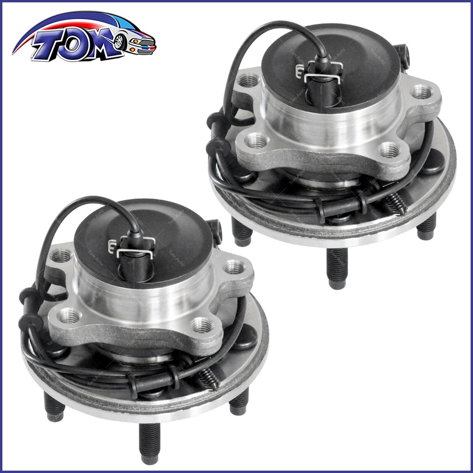 2pcs NEW Front Wheel Hub and Bearing 2WD w/ ABS for JAGUAR S-TYPE XF XJR XJ8
