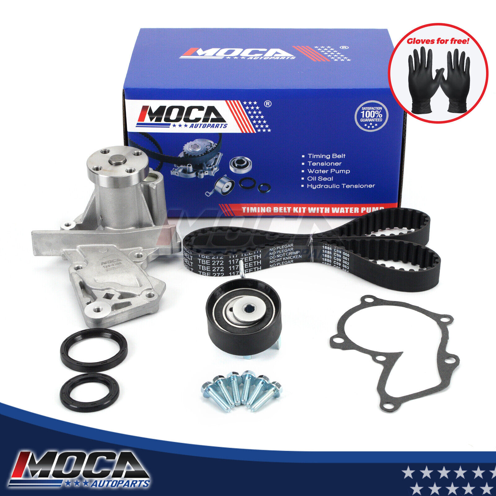 Timing Belt Kit Water Pump for Ford Escape Fiesta FusionTransit Connect 1.6L 