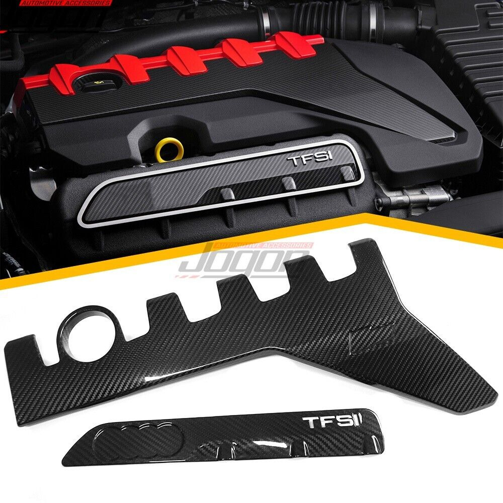 For Audi RS3 8V TTRS TT RS 8S MK3 RSQ3 2019-24 Carbon Fiber Engine Bay Cover Kit