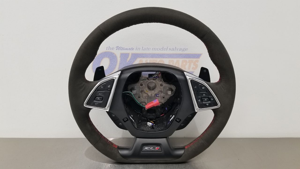 23 CHEVY CAMARO ZL1 HEATED STEERING WHEEL WITH CONTROLS AND PADDLE SHIFT SUEDE