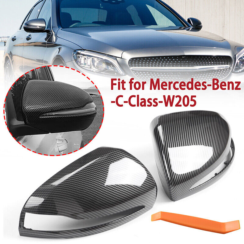 Carbon Fiber Mirror Covers For Mercedes Benz W205 X253 W222 W213 C E S GLC Class