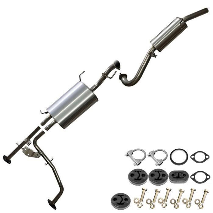 Stainless Steel Exhaust System with bolts and hangers fits: 01-04 Pathfinder QX4