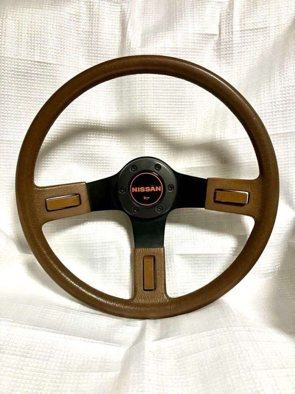 Nissan Safari, first generation 161 model, stock steering wheel