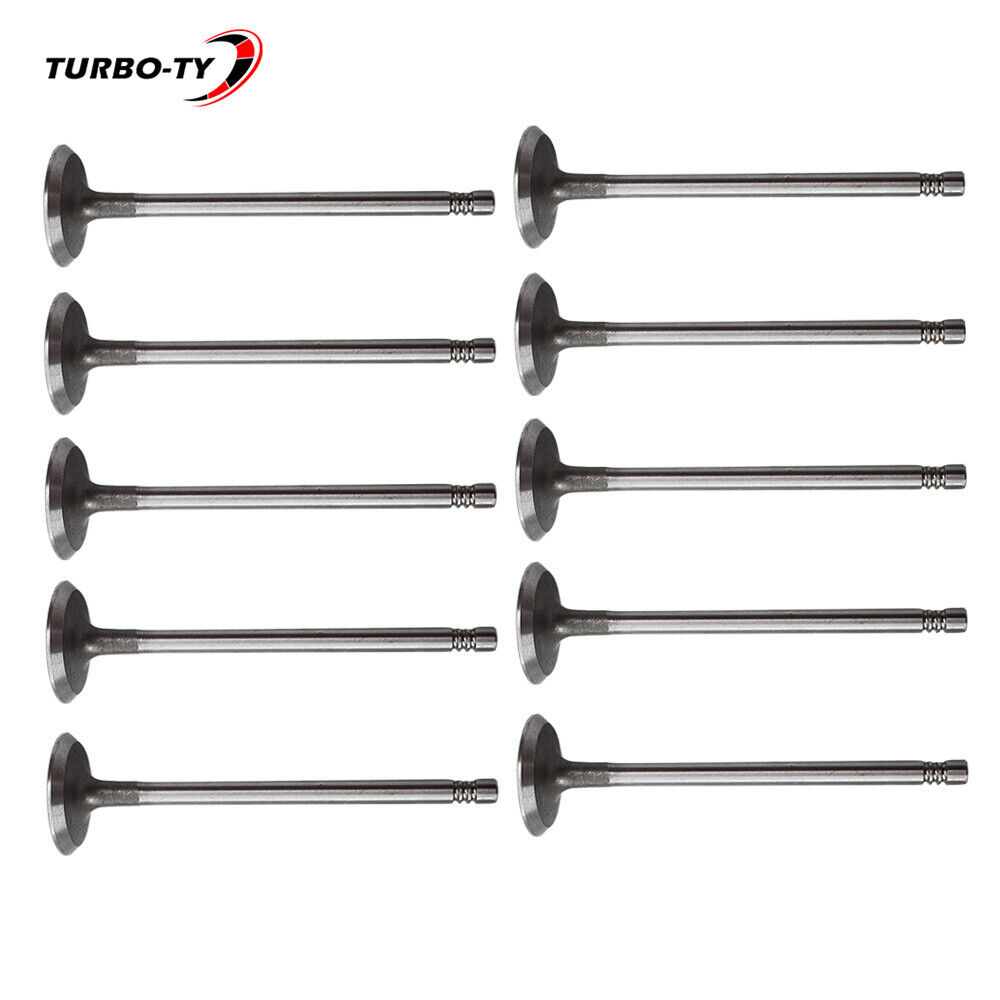 Set of 10 exhaust valves 6mm stem 9454610 For volvo c30 c70 s40 s60 s80