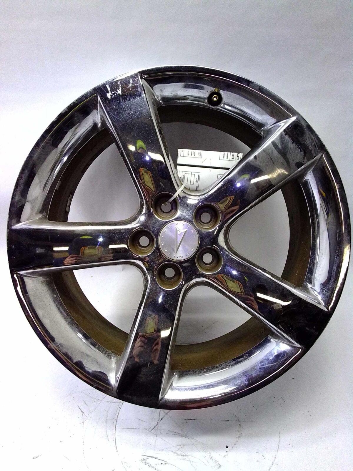 2006-2010 Pontiac Solstice Wheel Rim 18x8 Chrome 5 Spoke w/o Hole Opt PD5
