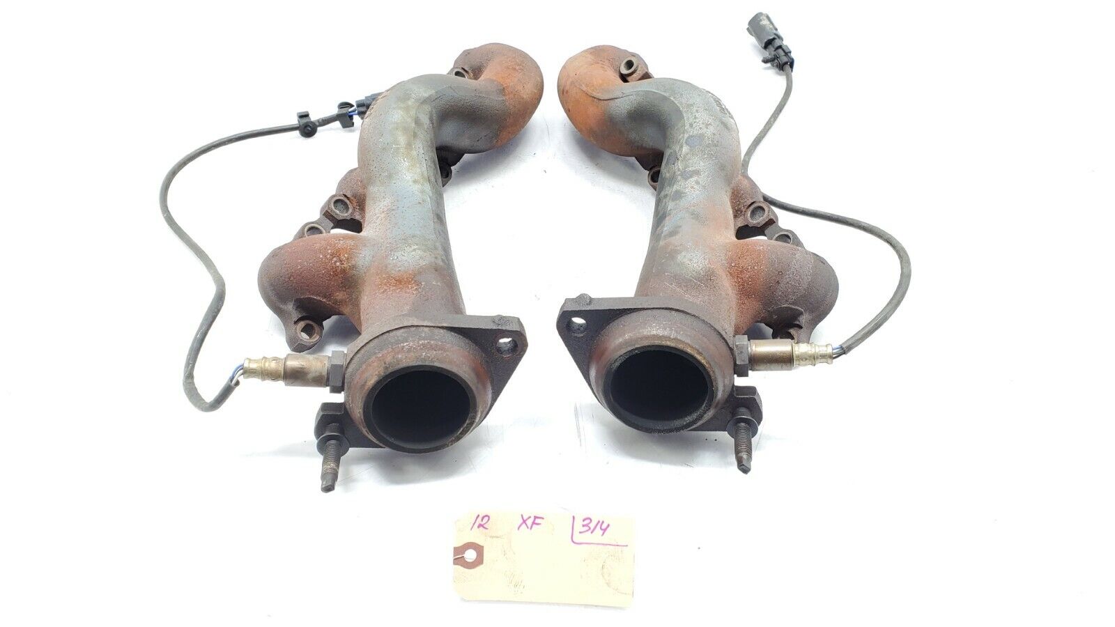 2009-2015 JAGUAR XF R 5.0 SUPERCHARGED LEFT RIGHT FRONT HEADERS PAIR OEM.
