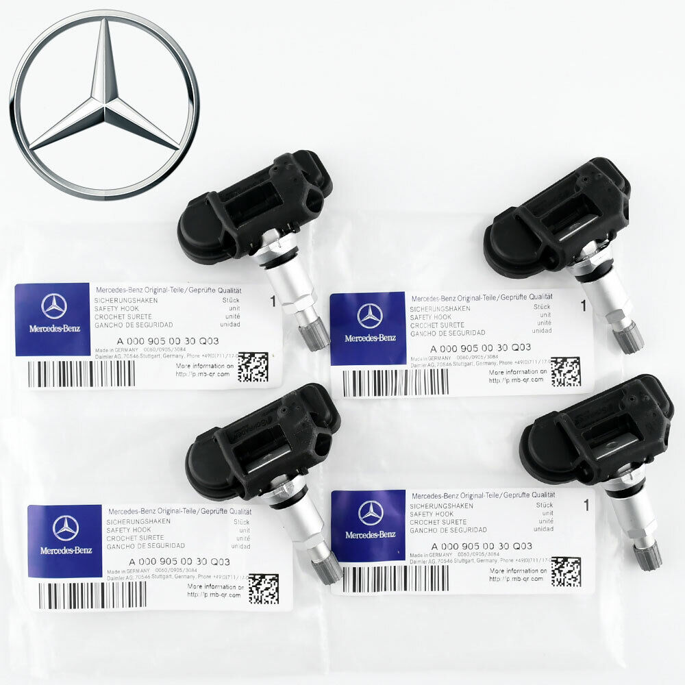 Set of 4 Benz Tire Pressure Sensor TPMS For ML350 CLK350 C300 CLS550 E350 G500