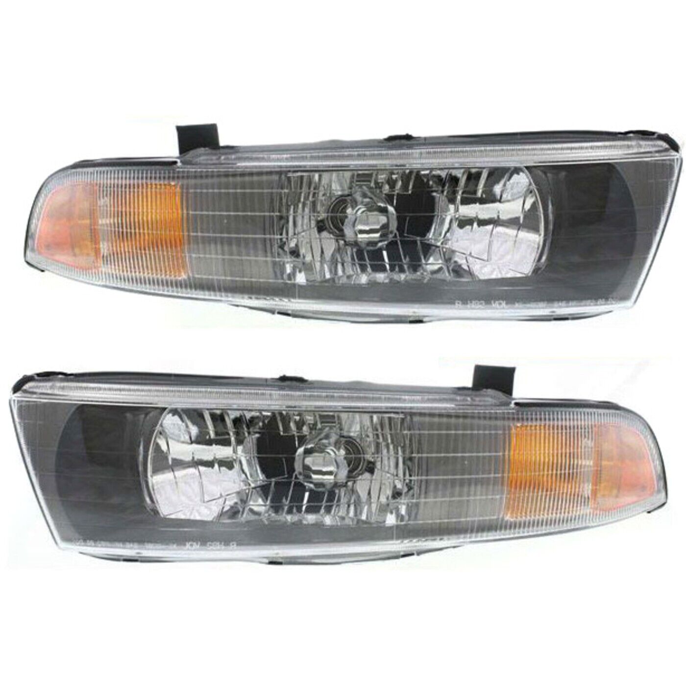 Headlight Set For 2002-2003 Mitsubishi Galant Left and Right With Bulb 2Pc
