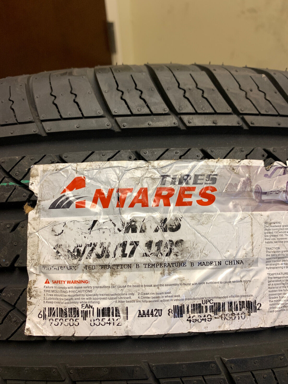 1 New 245 70 17 Antares Comfort A5 Standard Load Tire