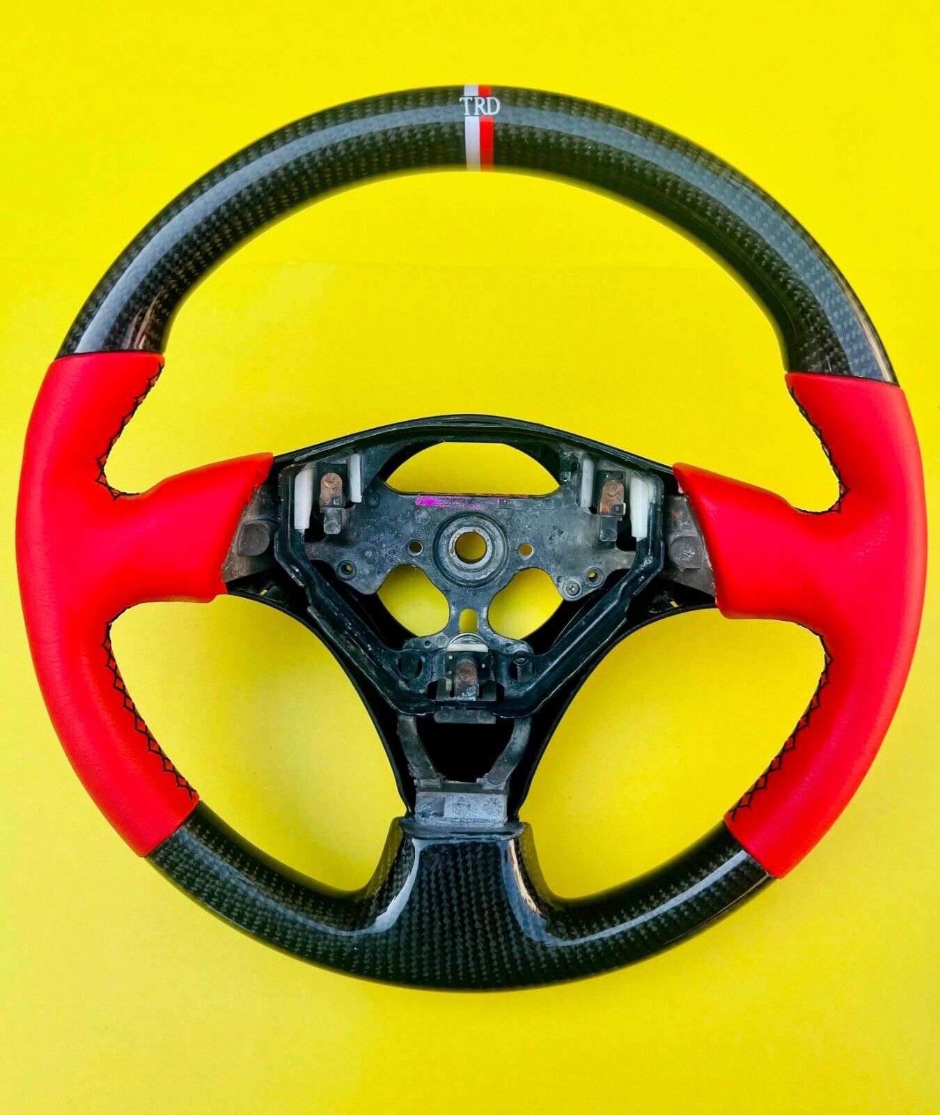 TOYOTA MR-2, CELICA, Supra , JZX TRD Customised Real Carbon Fiber Steering Wheel