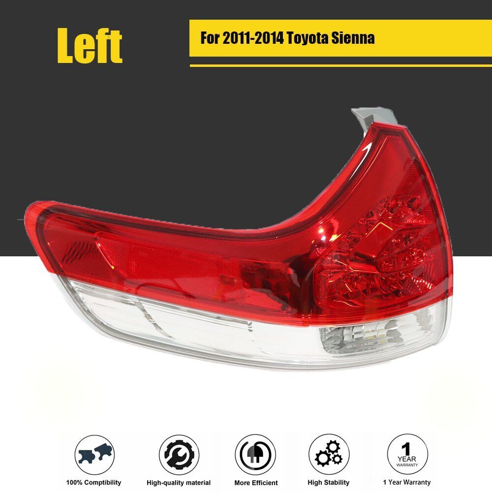 For 2011-2014 Toyota Sienna Outer Tail Light Brake Lamp Driver LH Side