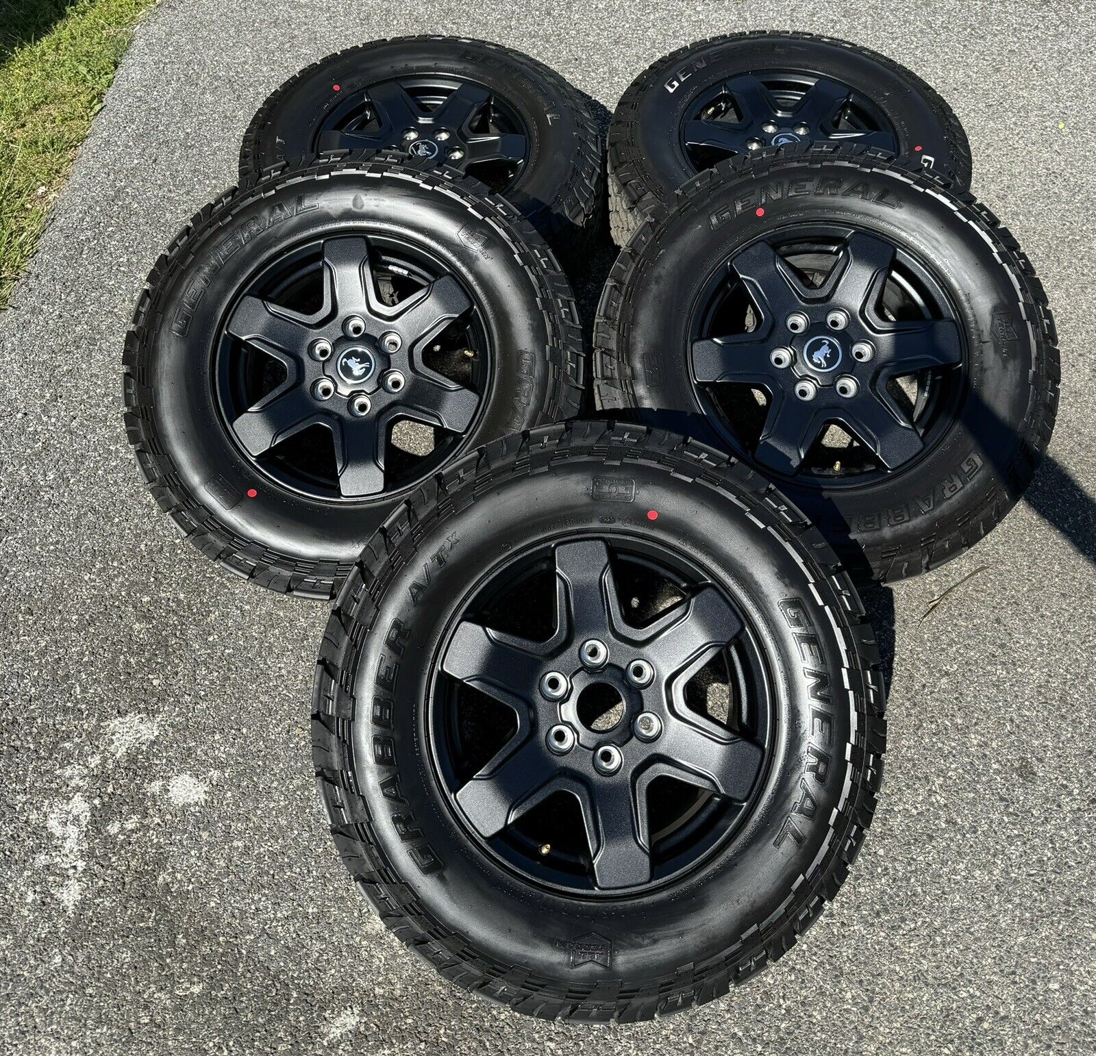 New 2024 Ford Bronco Ranger 17” Black Wheels Rims Tires LT265/70/17 OEM 6x139.7