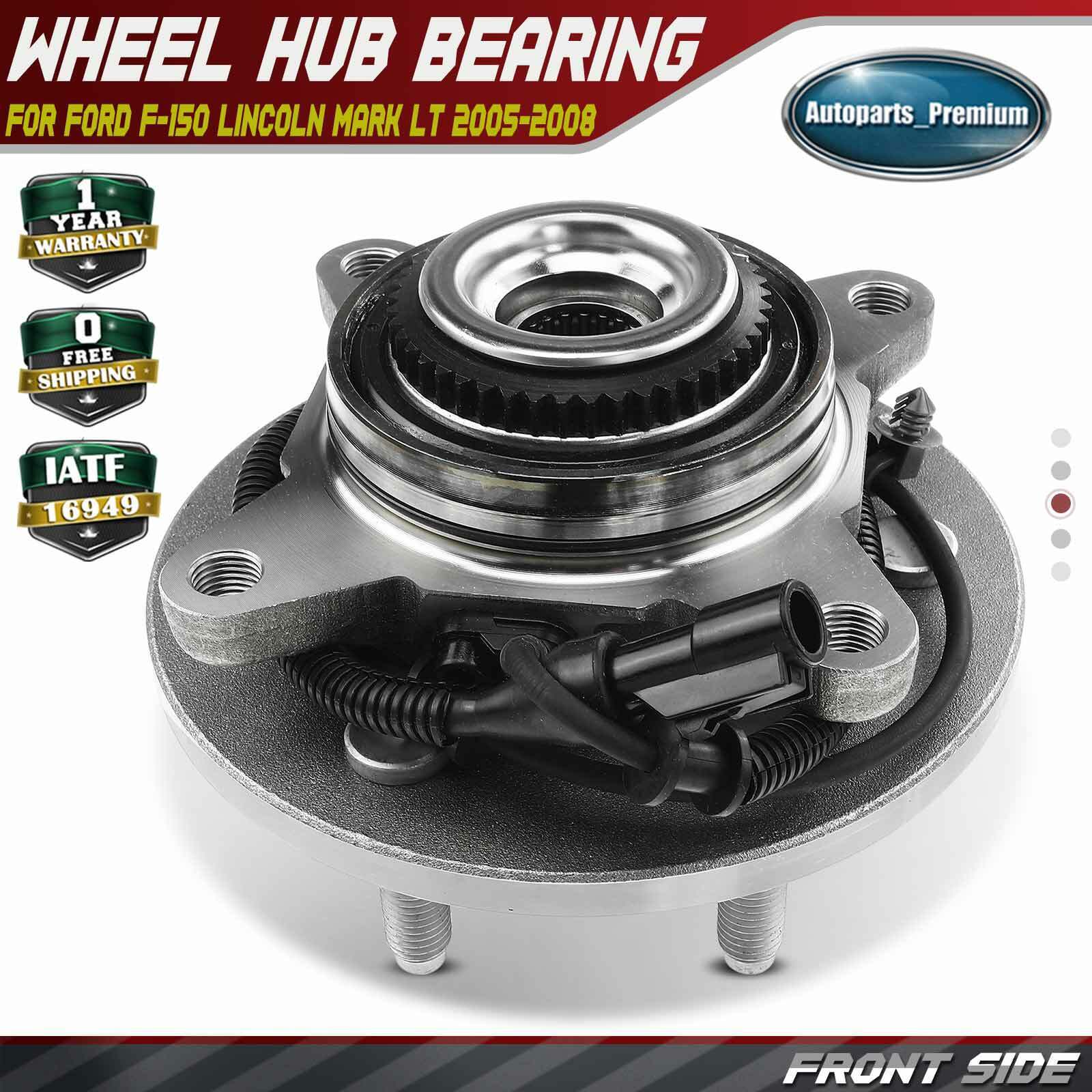 Front L/R Wheel Hub Bearing Assembly w/ ABS for Ford F-150 Lincoln Mark LT 05-08