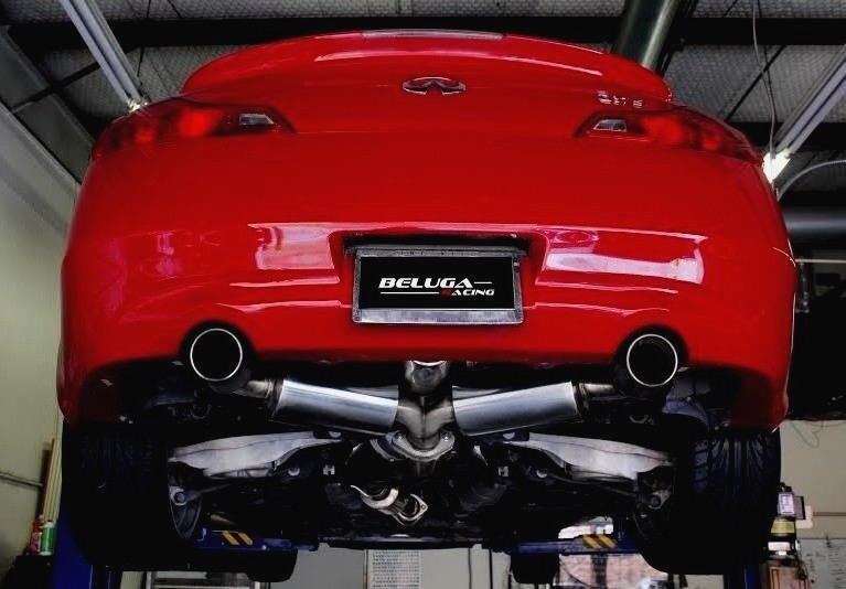 Beluga Racing Mid-Pipe Back Resonated Exhaust for G37 G37x Q60 3.7L Coupes