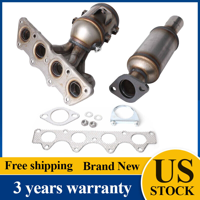 For Kia Soul 1.6L Both Manifold & REAR Catalytic Converters 2012-2019 NEW