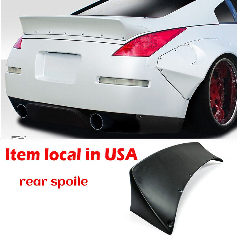 For Fairlady 350Z RB Style FRP Unpainted Rear Trunk Spoiler Wing Ducktail Lip