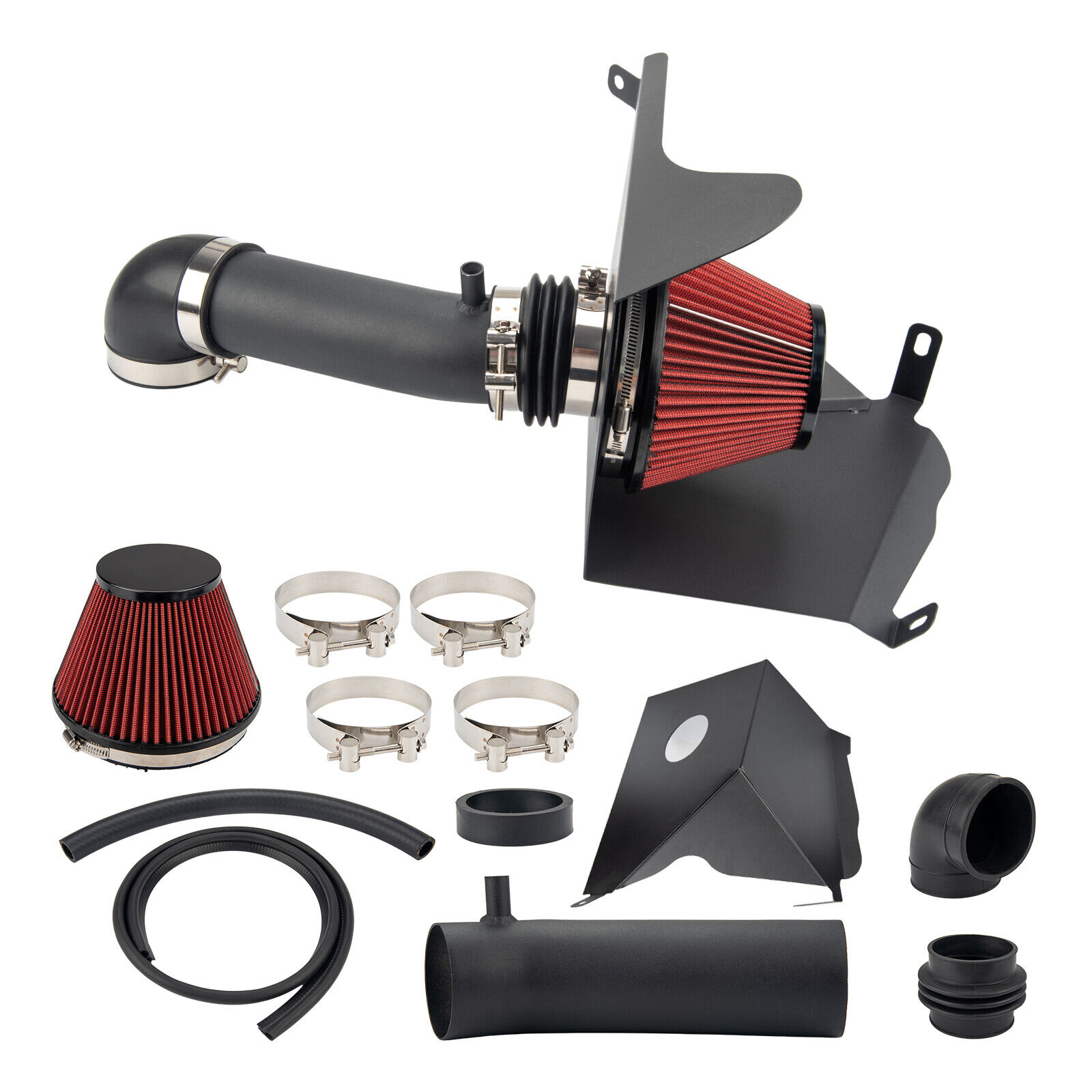 Black Red Cold Air Intake Kit Filter For 1991-2001 Jeep Cherokee XJ 4.0L