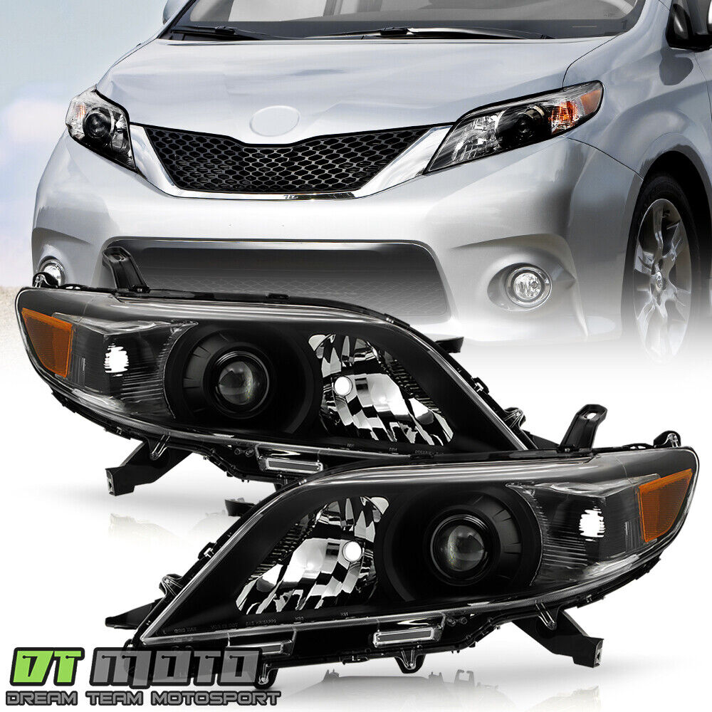 For 2011-2020 Toyota Sienna Halogen w/o LED DEL Headlights Headlamps Left+Right