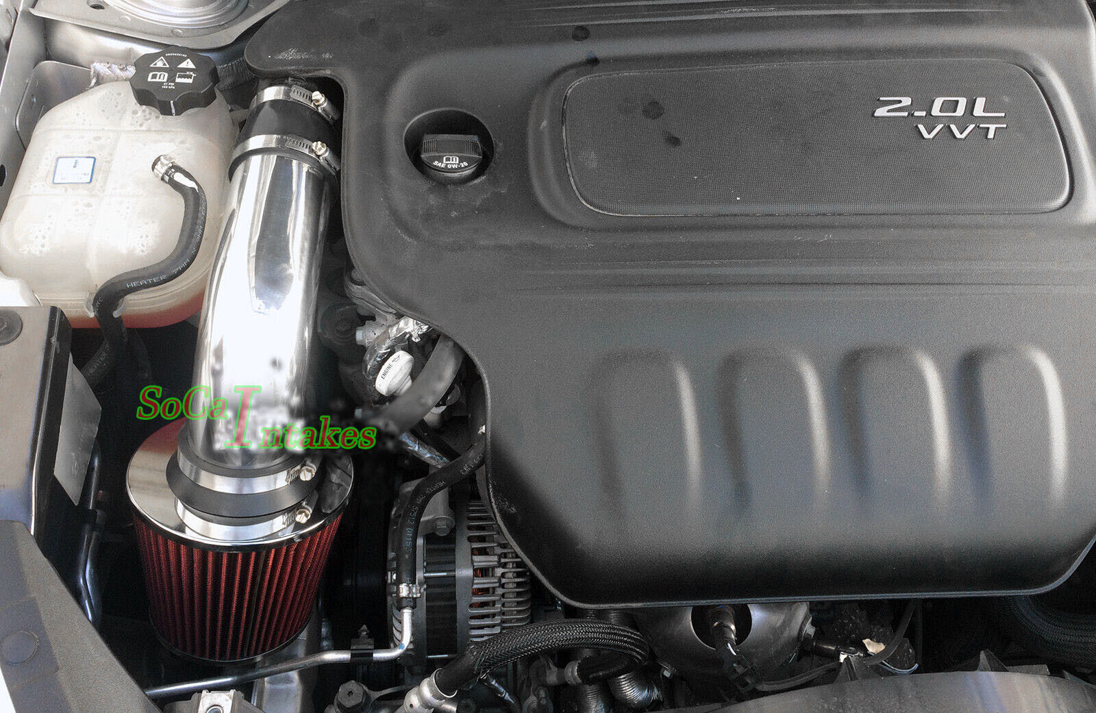 Black Red Air Intake Kit & Filter For 2013-2016 Dodge Dart 2.0 L4  Rally SE SXT