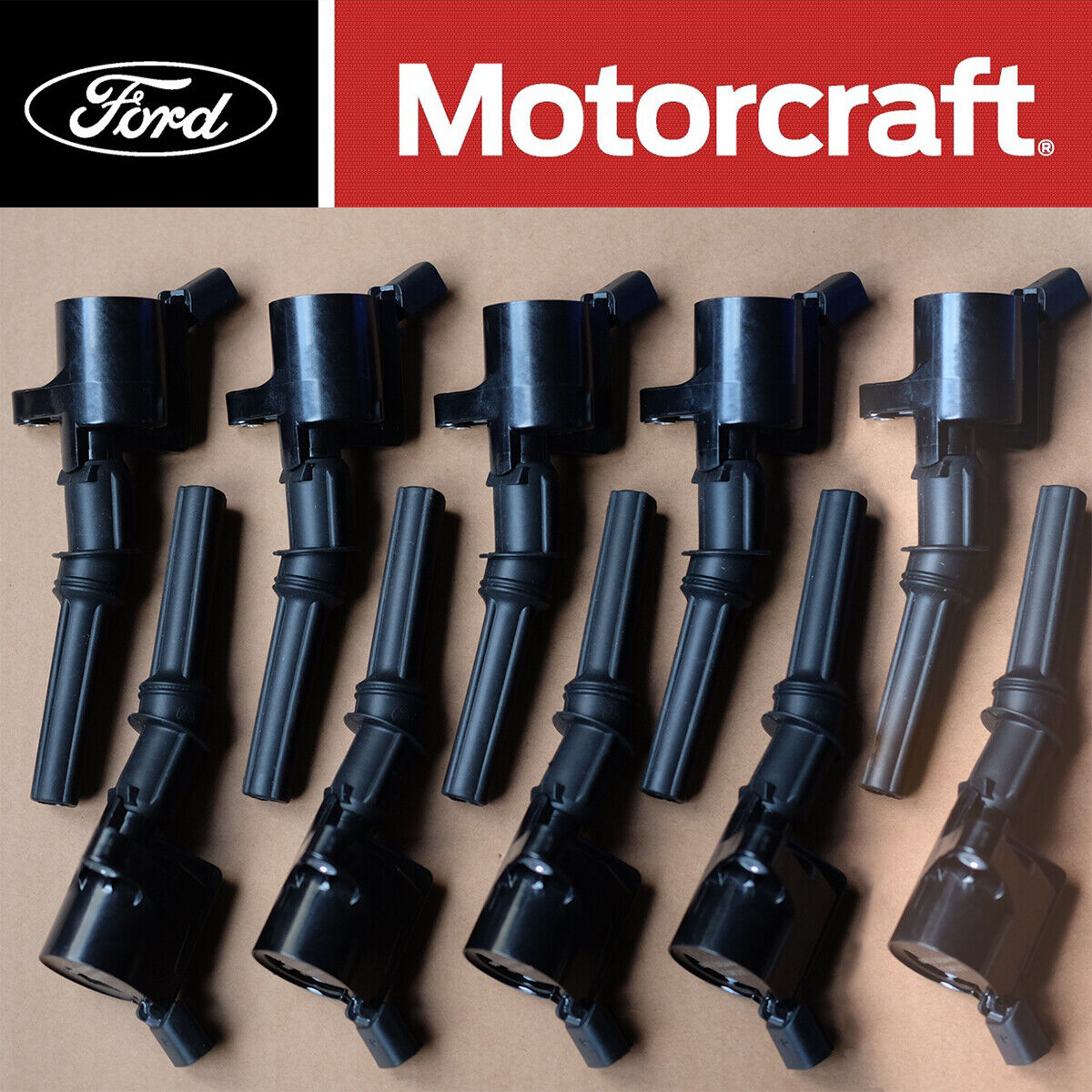 10PCS OEM DG508 Motorcraft Ignition Coils For Ford F150 4.6L 5.4L 6.8L NEW