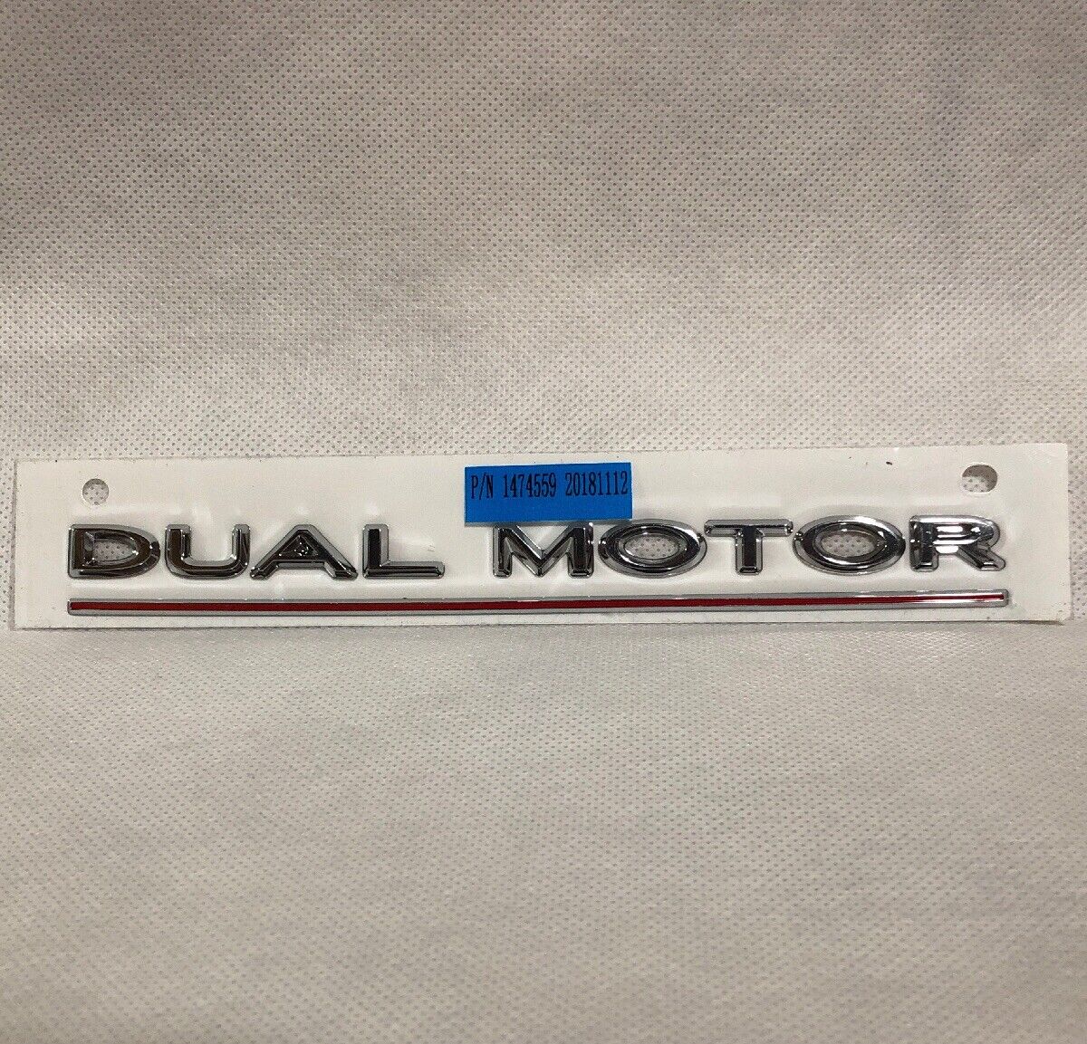 Tesla Model 3 Dual Motor Performance Badge Emblem OEM Genuine
