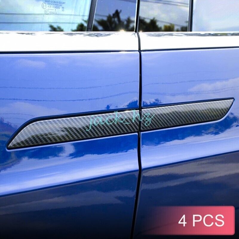 For Tesla Model X 2016-2023 Carbon Fiber Door Handle Cover Trims Accessories