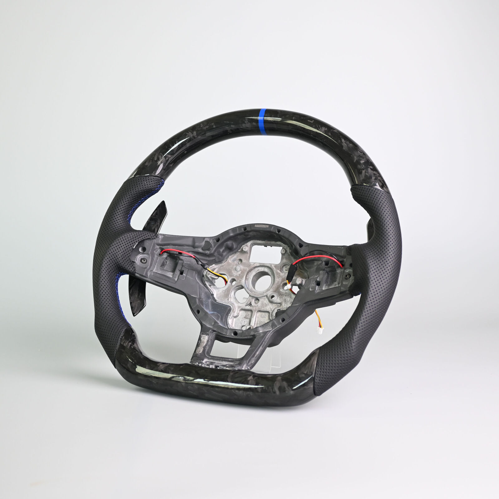 Forged Carbon Fibre Steering Wheel Suitable For VW GOLF R GTI MK7 7.5 Paddles