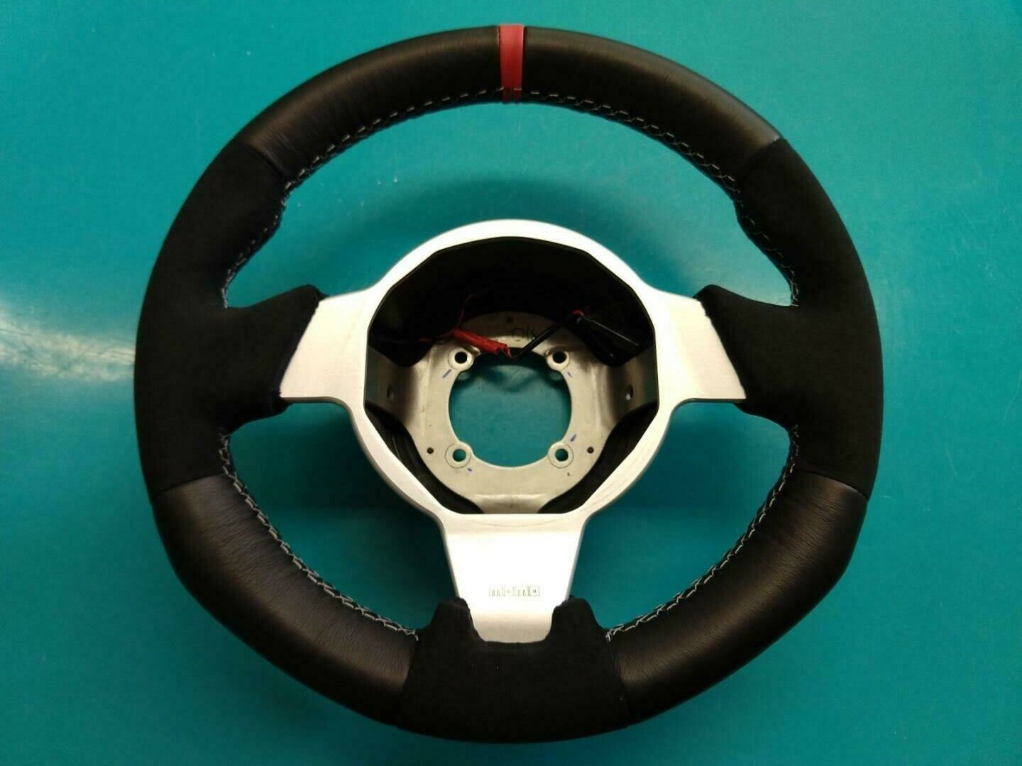 Lotus Elise/Tesla Roaster Custom Padded Steering Wheel -  NEW Leather/Alcantara