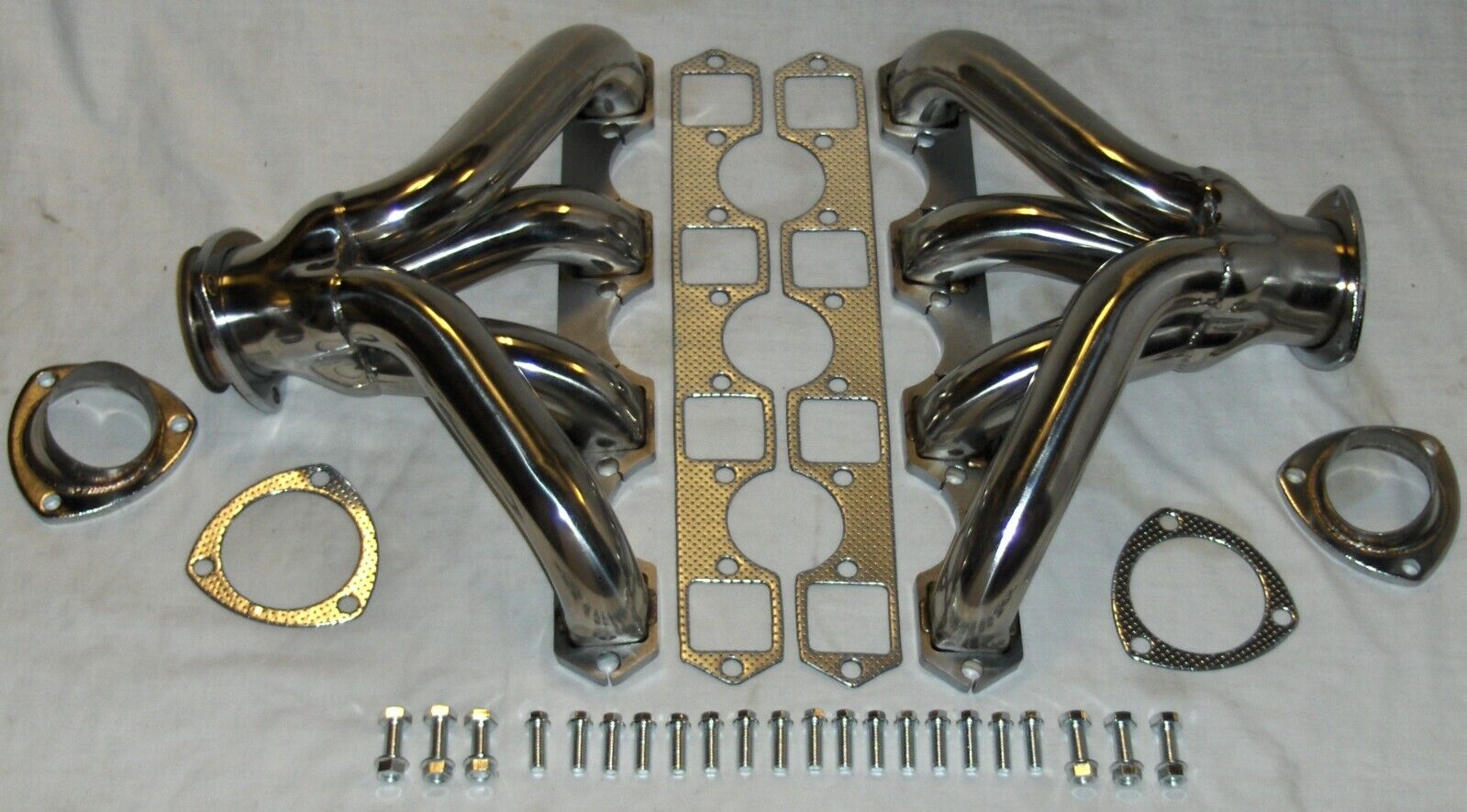1968-76 Cadillac 472 500 Stainless Steel Shorty Style Hugger Headers DISPLAY