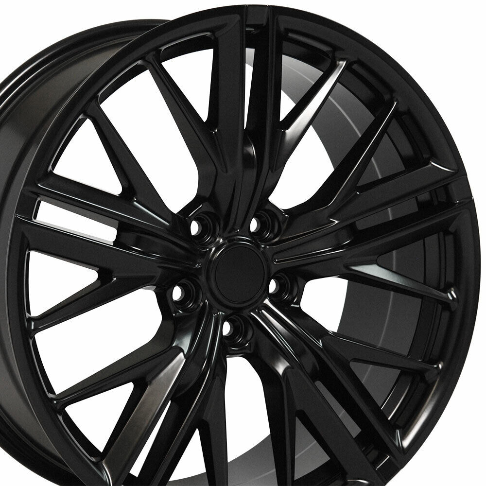 20 inch 5773 Satin Black Wheels Set(4) Fit 2010-2015 Base Camaro - ZL1 Style