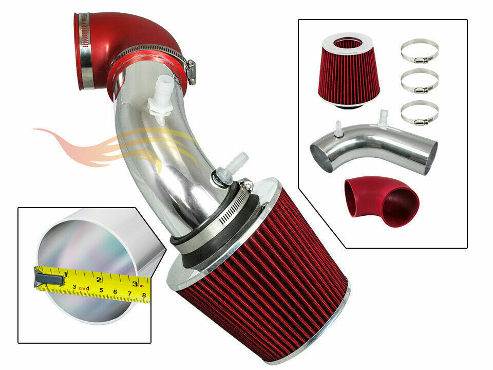 BCP RED For 2011-2018 Taurus SHO 3.5L V6 Turbo Ram Air Intake Kit +Filter