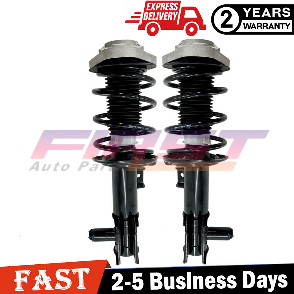 2X Front Shock Struts Assembly Fit Mercedes W212 W218 CLS63 E63 AMG 4Matic ADS