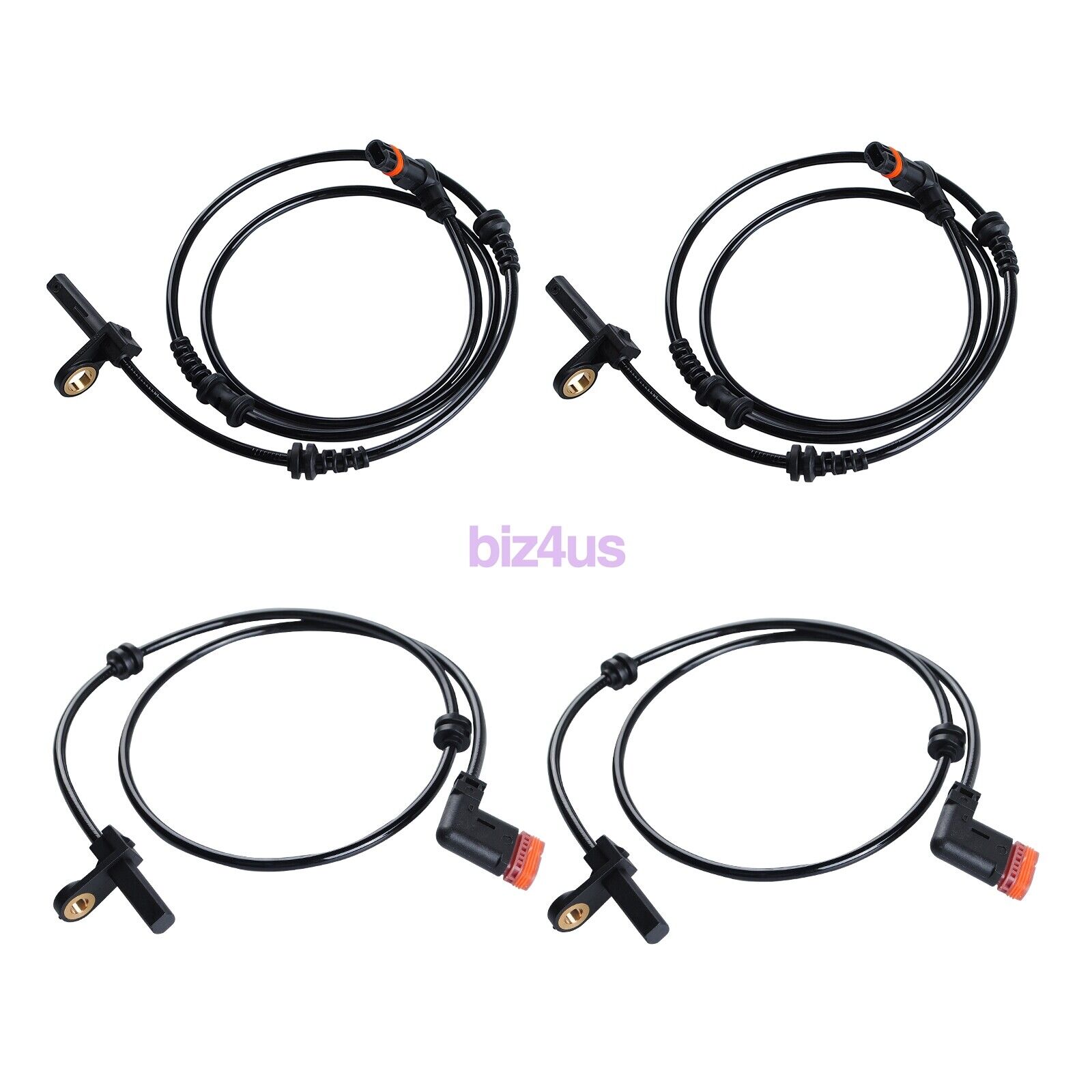 4Pcs ABS Wheel Speed Sensor Front Rear Left & Right Fit CL600 S63 AMG S65 AMG 