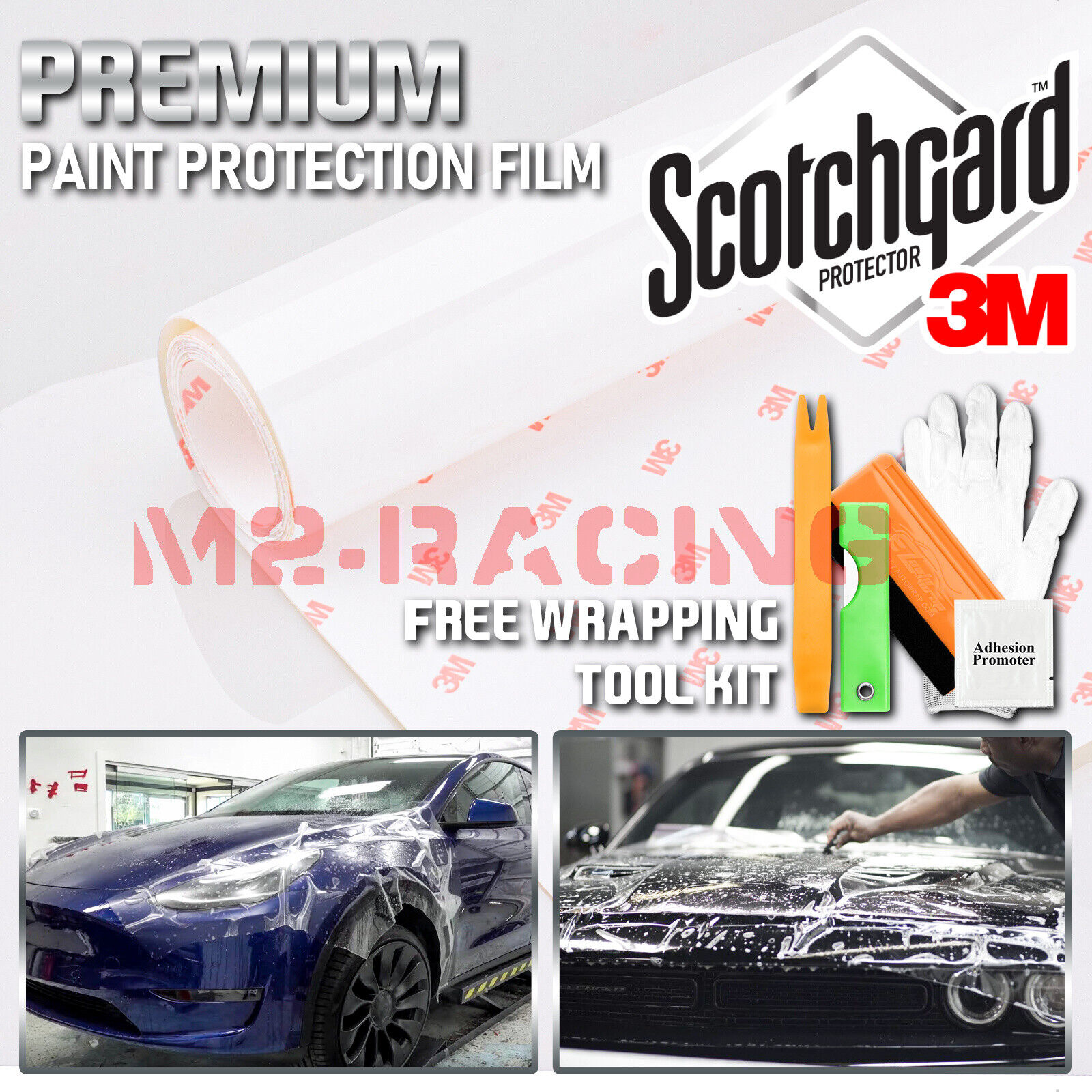 PPF Paint Protection Film 3M Scotchgard Series Gloss Clear Bra Sheet Wrap DIY