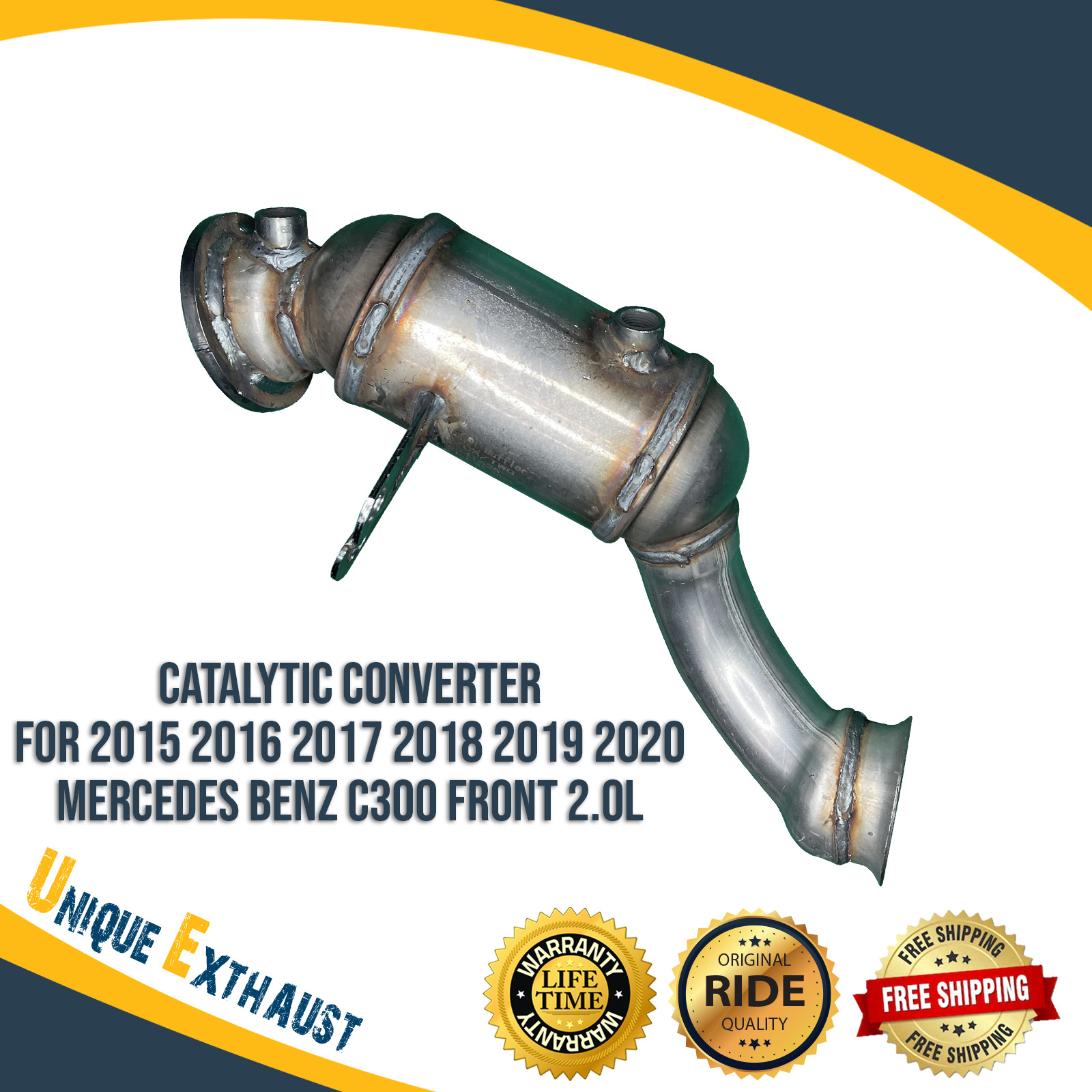 Catalytic Converter for 2015-2020 Mercedes Benz C300 Front 2.0L In Stock Ready