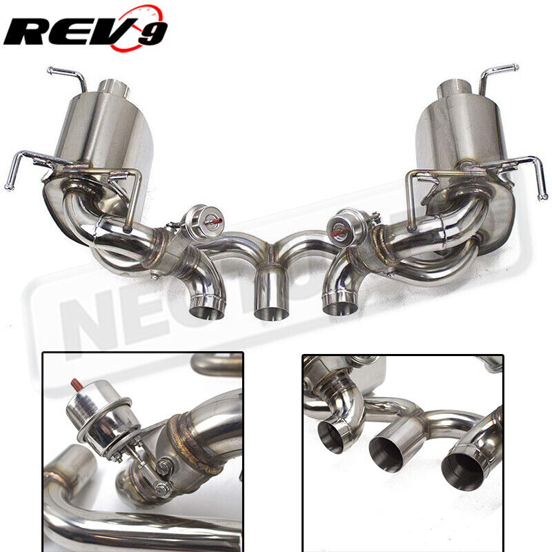 Valve-Controlled Stainless Steel Cat-Back Exhaust System For Ferrari 458 2010-15