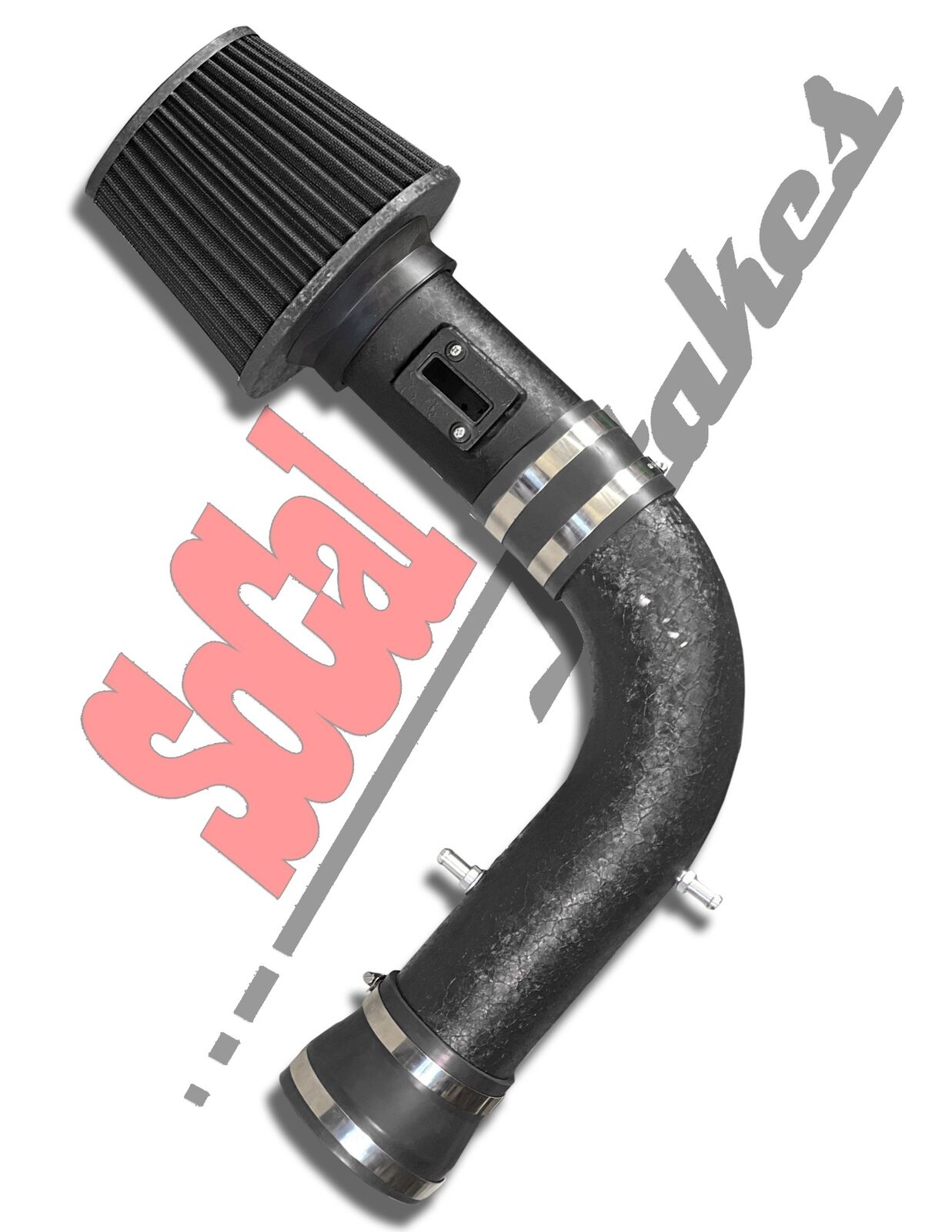 All BLACK COATED Air Intake Kit & Filter For 2013-2017 Ford Flex Taurus 3.5L V6