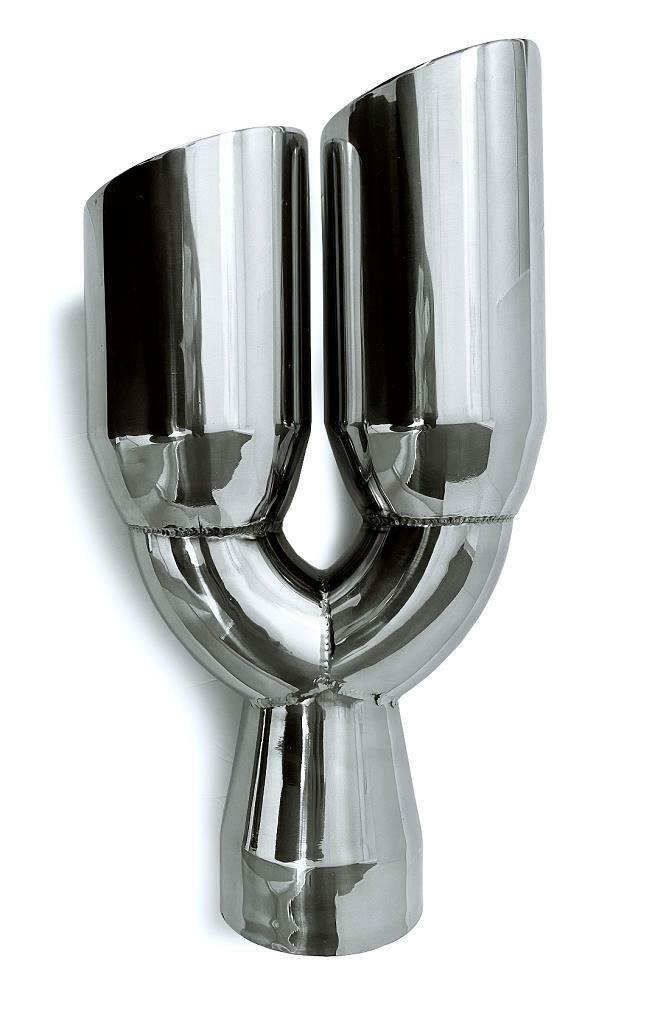 Universal Dual stainless steel exhaust tip 3