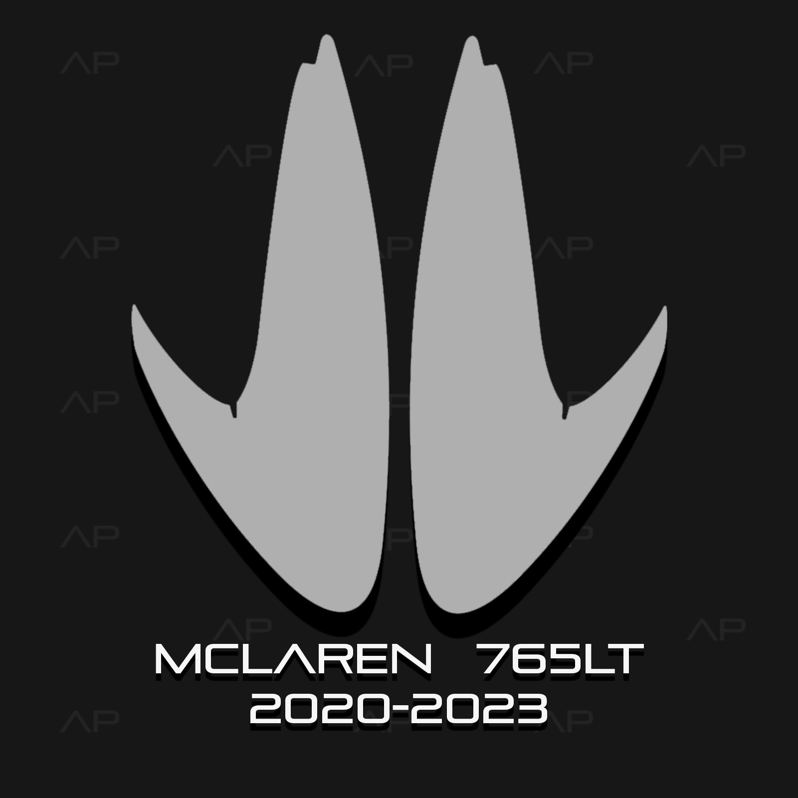 Mclaren 765LT 2020-2023 Headlight Protection TPU PPF Pre-Cut Kit Ultra-Gloss