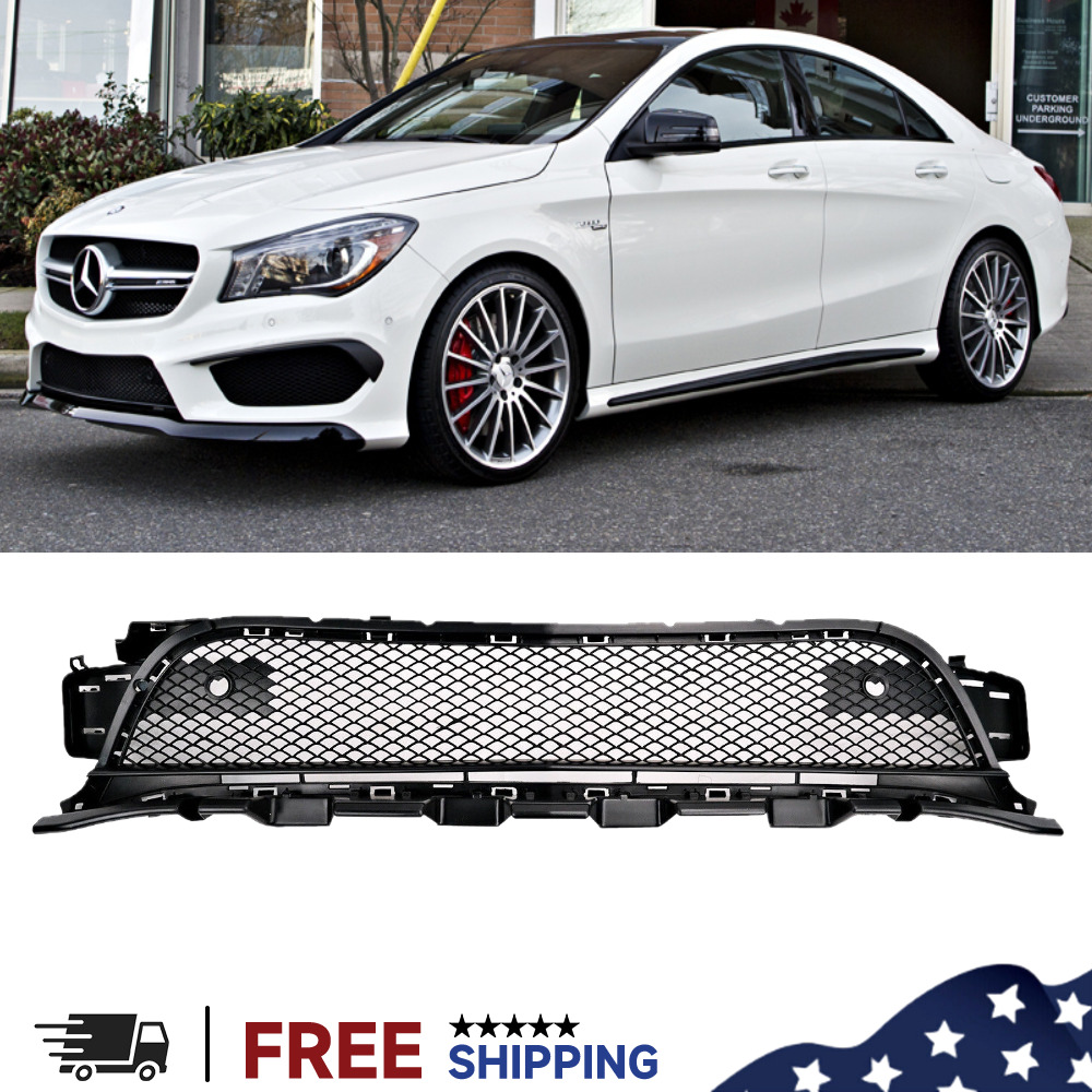 Front Bumper Face Bar Grille For Mercedes Benz Fits CLA250 CLA45 AMG 2014-2016